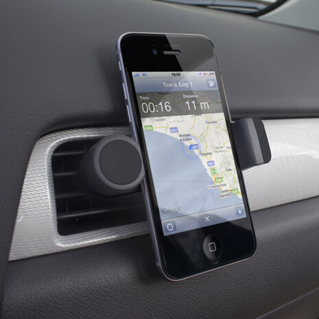 telefoonhouder voor ventilatierooster ABS zwart