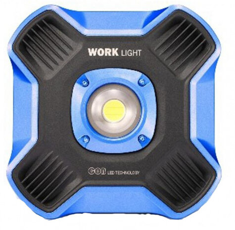 werklamp 20 W 2x 3,7V 2200 mAh zwart/blauw