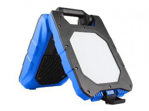 werklamp oplaadbaar 20W 8800 mAh zwart/blauw