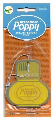 luchtverfrisser Poppy 7,5 x 7 cm foam geel