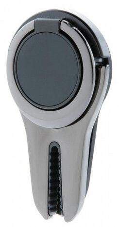 autotelefoonhouder met ring 6 cm zink zwart