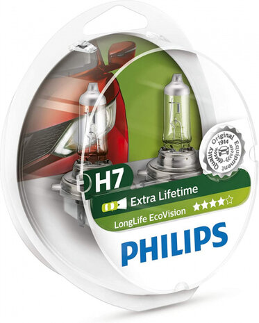 koplampenset Long Life Ecovision H7 12V 55W 2 stuks