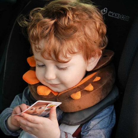 nekkussen dinosaurus kinderen 22 cm fleece bruin