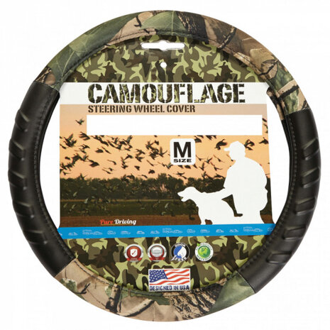 stuurhoes camouflage 37-39 cm PVC/kunstleer legergroen