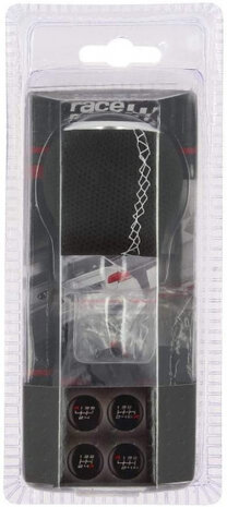 pookhoes universeel 19 cm PVC zwart/wit