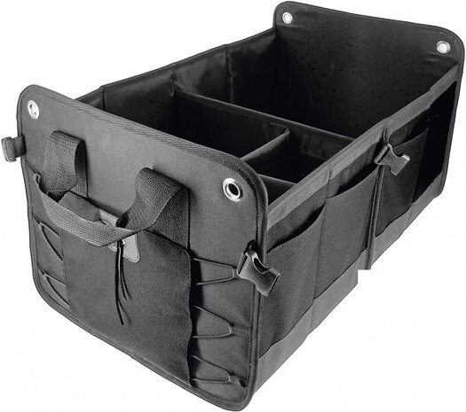 kofferbak organizer 60 liter 56 x 38 cm polyester zwart
