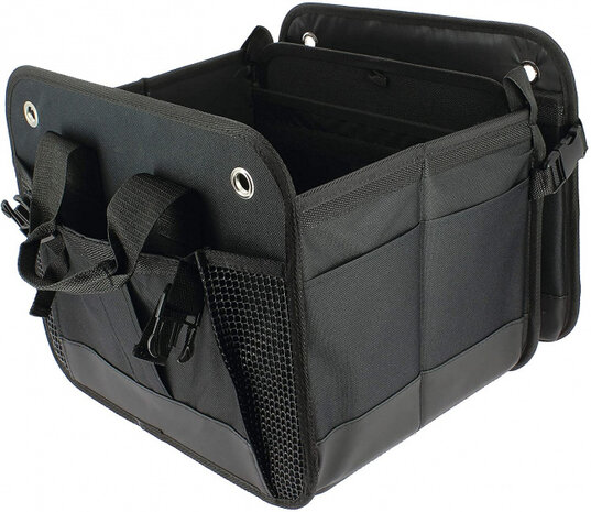 kofferbak organizer 60 liter 56 x 38 cm polyester zwart
