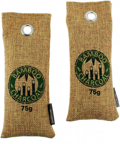 luchtverfrissers 75 gram bamboe bruin 2 stuks