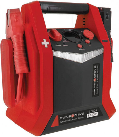 acculader 500-1100 A luchtcompressor 42 cm rood
