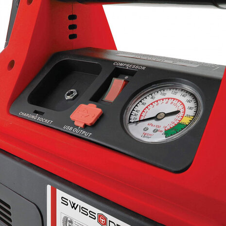 acculader 500-1100 A luchtcompressor 42 cm rood