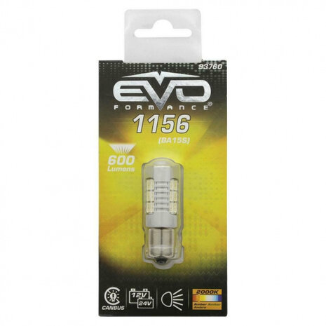 autolamp BA15S led S600 12-24V 2,5 Watt wit
