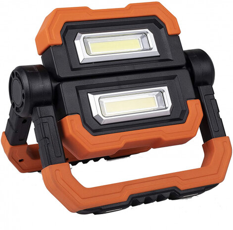 bouwlamp FCL-76013 oplaadbaar led 10W 25 cm oranje