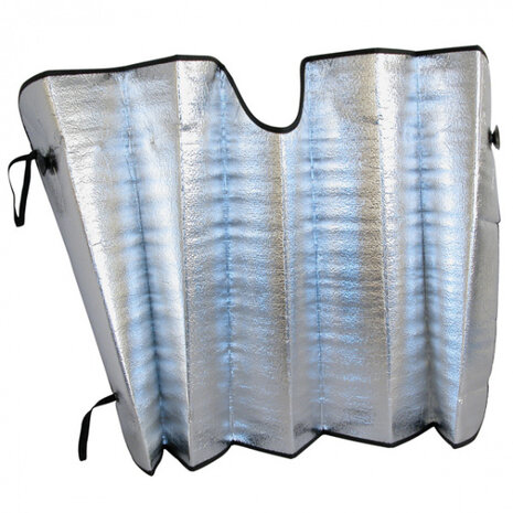 zonnescherm voorruit 130 x 60 cm aluminium zilver