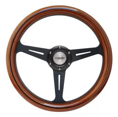 sportstuur Futa 350 x 45 mm hout bruin/zwart