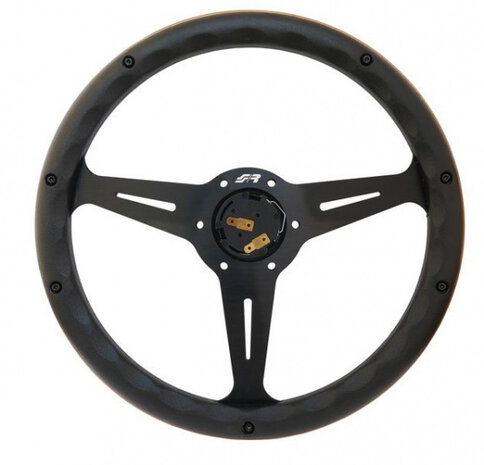 sportstuur Futa 350 x 45 mm hout bruin/zwart