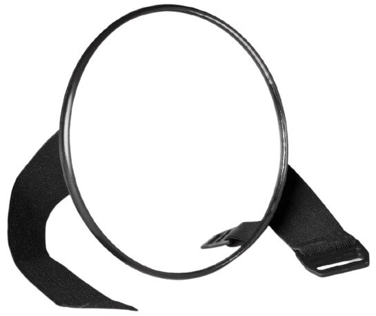 zijspiegel autoview groot 18 cm zwart