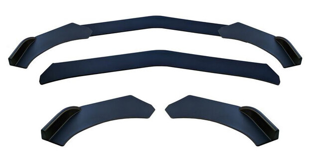 voorspoiler &#039;Lip Splitter&#039; universeel ABS zwart