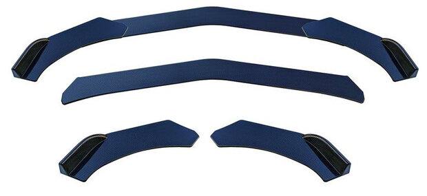 voorspoiler &#039;Lip Splitter&#039; universeel ABS carbon-look
