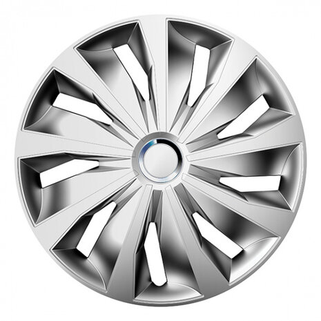 wieldoppenset Grip Pro 16 inch zilver 4 stuks