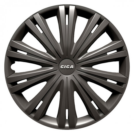 wieldoppenset GigaDark 16 inch antraciet 4 stuks