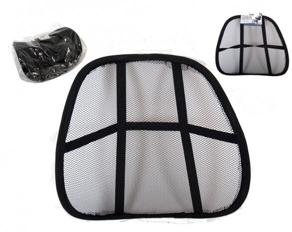 rugsteun 38 x 38 x 1 cm cm mesh zwart