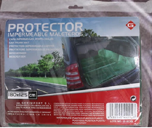 kofferbakbeschermer 180 x 125 cm polyester groen