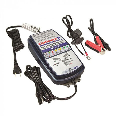 acculader 7 rubber 30 x 18 x 8 cm 12V/10A blauw