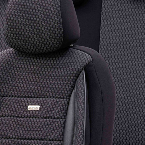 stoelhoezenset SelectedFit Sports 2 mm zwart 11-delig