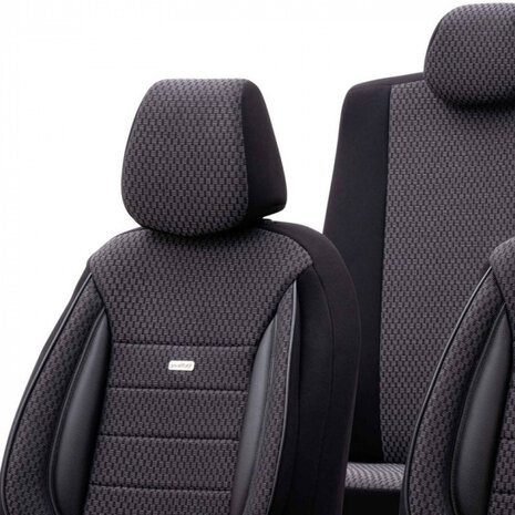 stoelhoezenset SelectedFit Sports 2 mm zwart 11-delig