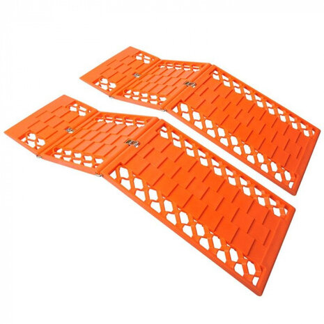 anti-slipmat vouwbaar set 60 x 18 cm oranje