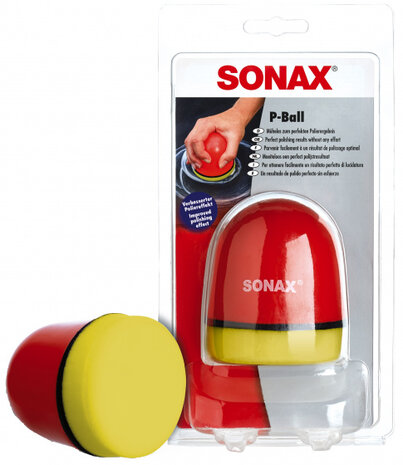 polijstspons P-Ball 7,8 x 14 cm foam rood