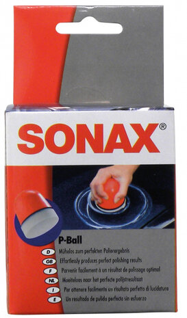 polijstspons P-Ball 7,8 x 14 cm foam rood