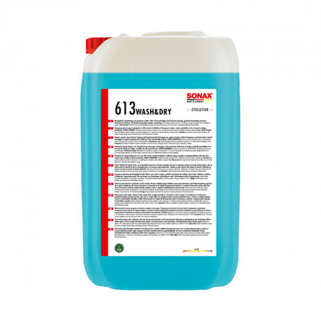 shampoo met drooghulp 25 liter blauw