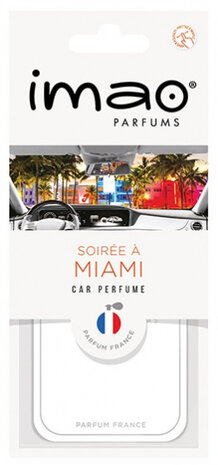 luchtverfrisser Soir&eacute;e &agrave; Miami 11 x 7 cm rubber wit