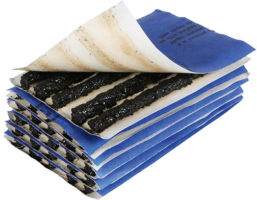 reparatiekoord autobanden W450 10 cm rubber zwart 60 stuks