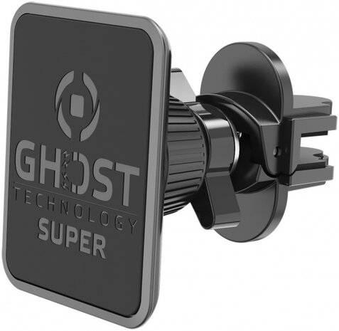 telefoonhouder Ghost Super Plus 5,5 x 7 cm staal zwart