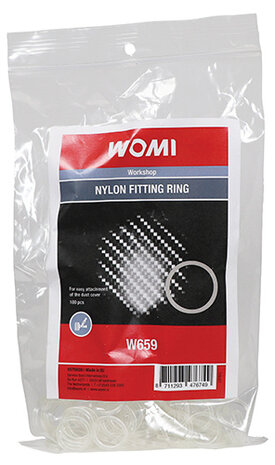 montageringen W659 nylon 12 mm transparant 100 stuks
