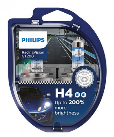 reservelamp auto H4 55/60W 12V transparant
