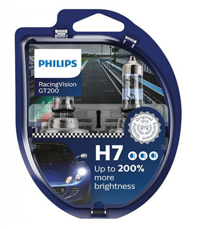 reservelampen auto H7 Racing Vision 55W 12V 2 stuks