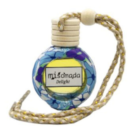 autoparfum Delight 10 ml hout/glas geel