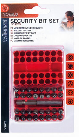 bitset staal zilver 33-delig