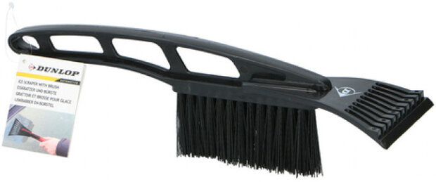 ijskrabber met borstel 10 x 31 cm zwart