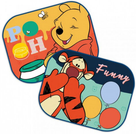 zonnescherm Winnie the Pooh 36 x 45 cm oranje 2 stuks