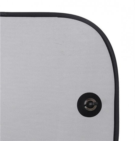 autozonneschermen polyester/rubber zwart 2 stuks
