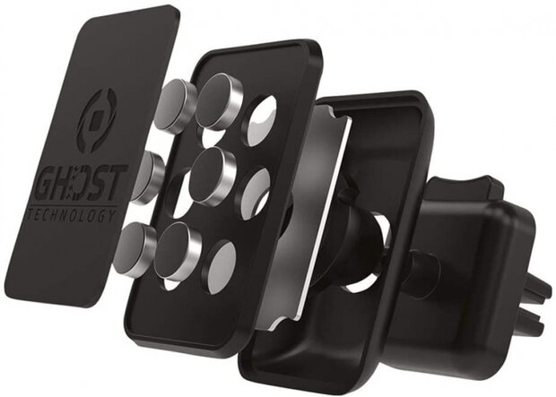 telefoonhouder magnetisch Ghost Plus XL 5 cm zwart