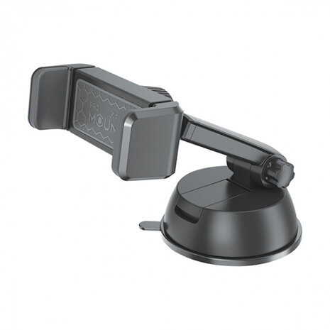 telefoonhouder Airvent 360&deg; zuignap 14 cm zwart