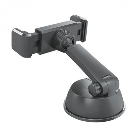 telefoonhouder Airvent 360&deg; zuignap 14 cm zwart