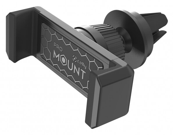 telefoonhouder Mount Vent 7 x 25 cm rubber zwart