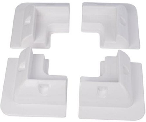 montageset Zonnepaneel 15 x 15 x 6,5 cm ABS wit