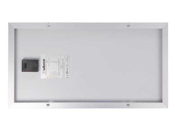 zonnepaneel Polykristallijn 30W 12V 65 x 35 cm zwart/wit